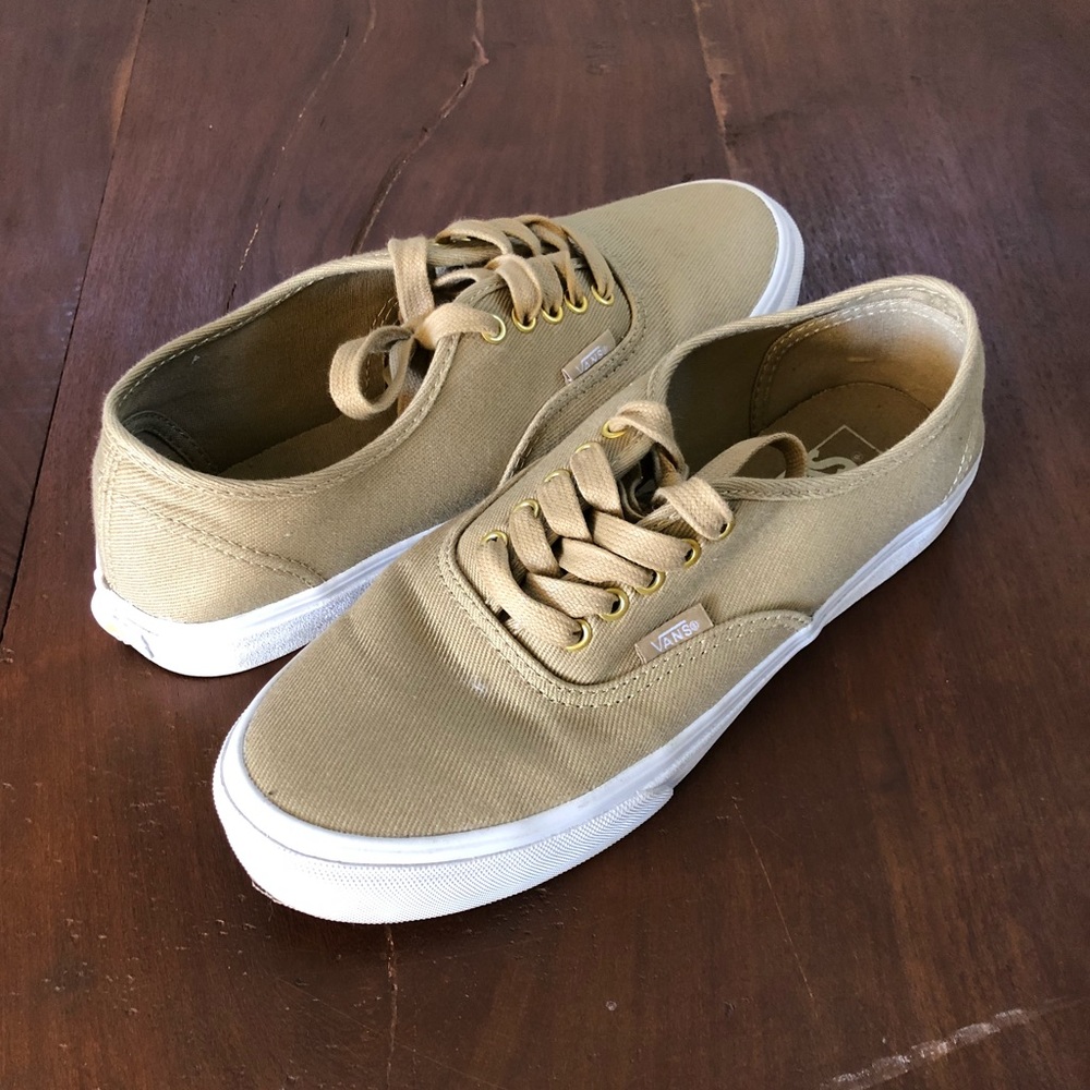 Gold sand womens vans
